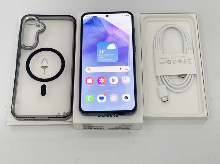 Samsung A55 5G 8 128 GB แท้ครบ สภาพเยี่ยม ไร้รอย สแกนได้ ราคาถูกใจ