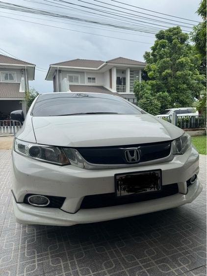 Honda Civic 2014 1.8 S i-VTEC Sedan เบนซิน ไม่ติดแก๊ส เกียร์อัตโนมัติ ขาว