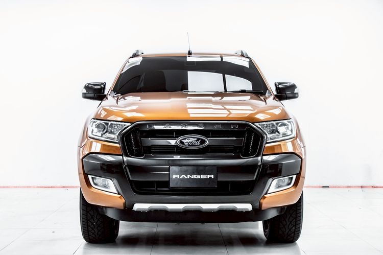 Ford Ranger 2017 2.2 Hi-Rider Wildtrak Pickup ดีเซล ไม่ติดแก๊ส เกียร์อัตโนมัติ ส้ม รูปที่ 4