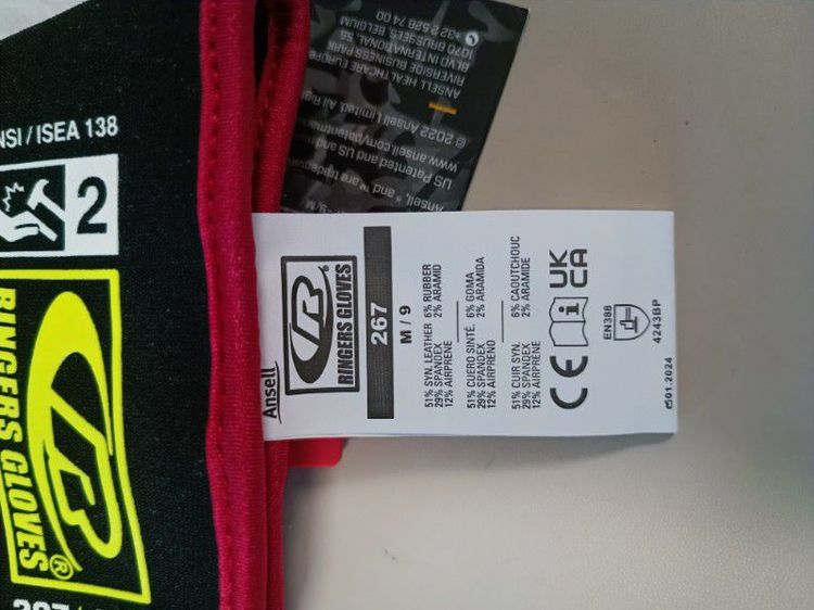 ถุงมือกันกระแทก ถุงมือช่าง RINGERS GLOVES267 M/9 Heavy-Duty Work Gloves รูปที่ 3