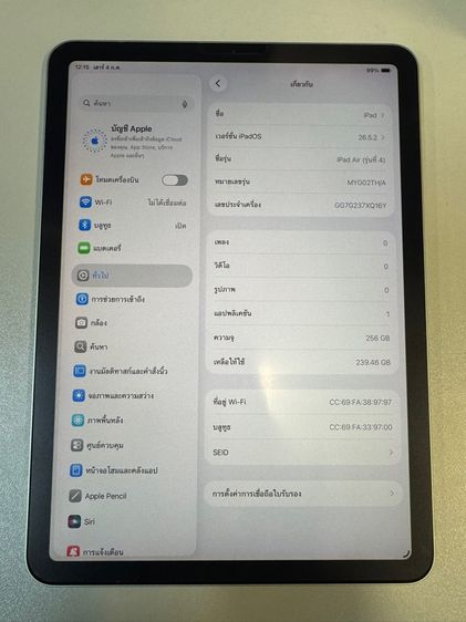 Apple 256 GB iPad Air4 256GB Green 