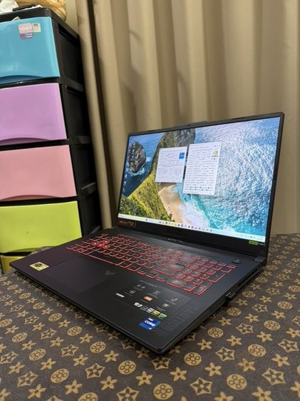Notebook Asus TUF Gaming F17 FX707ZU4-HX019W จอ 17.3 RTX4050 อัพแรม 24GB  ทำงาน เล่นเกม อื่นๆ ลื่นมากครับ รูปที่ 3