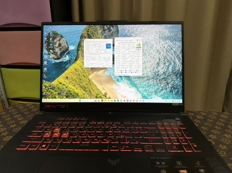 Notebook Asus TUF Gaming F17 FX707ZU4-HX019W จอ 17.3 RTX4050 อัพแรม 24GB  ทำงาน เล่นเกม อื่นๆ ลื่นมากครับ รูปที่ 5