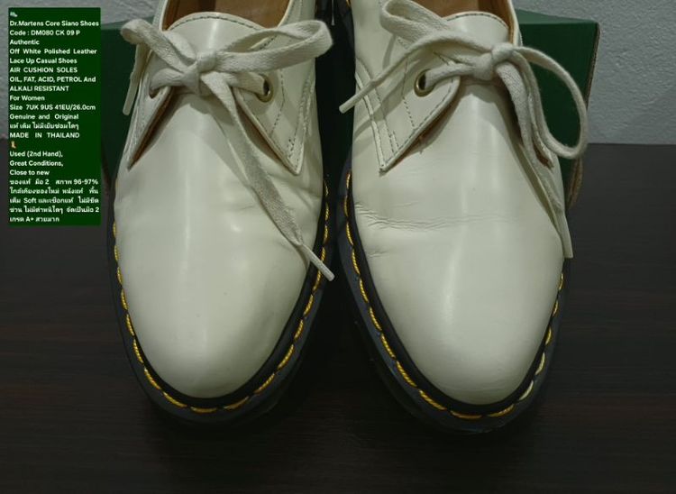 Dr.Martens Core Siana Shoes, Women's 7UK 9US 41EU/26.0cm Original Made in Thailand ของแท้ มือ 2 หนังแท้ พื้นเต็ม สภาพใกล้เคียงของใหม่ สวยมาก รูปที่ 7