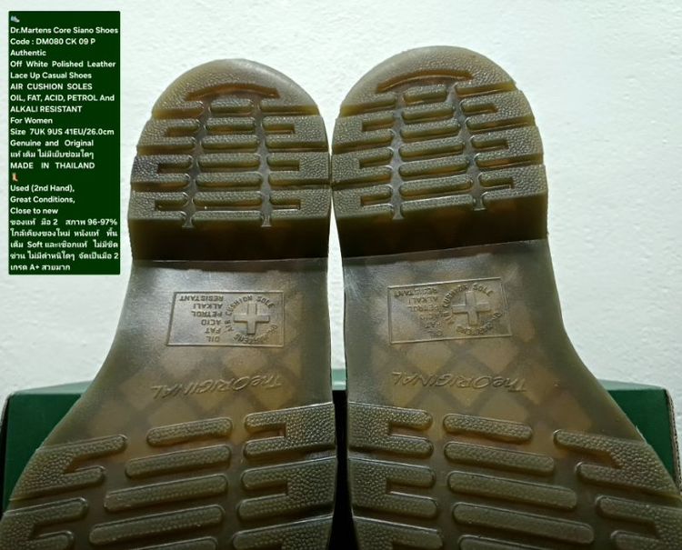 Dr.Martens Core Siana Shoes, Women's 7UK 9US 41EU/26.0cm Original Made in Thailand ของแท้ มือ 2 หนังแท้ พื้นเต็ม สภาพใกล้เคียงของใหม่ สวยมาก รูปที่ 11