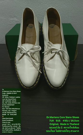 Dr.Martens Core Siana Shoes, Women's 7UK 9US 41EU/26.0cm Original Made in Thailand ของแท้ มือ 2 หนังแท้ พื้นเต็ม สภาพใกล้เคียงของใหม่ สวยมาก รูปที่ 6