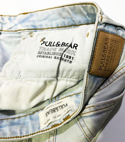 Pull and Bear กางเกงยีนส์ขาสั้น ทรงสวย สภาพดีมาก แบรนด์แท้ เอว 32 นิ้ว รูปที่ 7