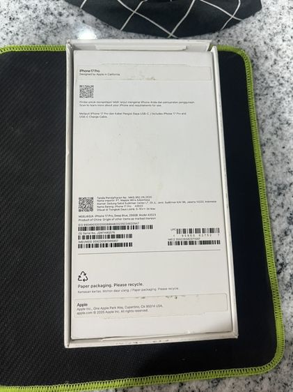 iPhone 17 Pro 256GB - Deep Blue - Like New with Box & Orj Charger รูปที่ 4