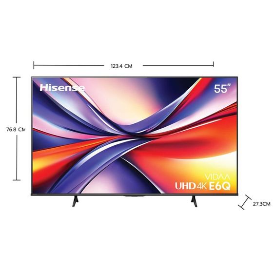 อื่นๆ Hisense TV 55 นิ้ว รุ่น 55E6Q 4K Ultra HD Smart TV Voice Control WIFI Build in Netflix
