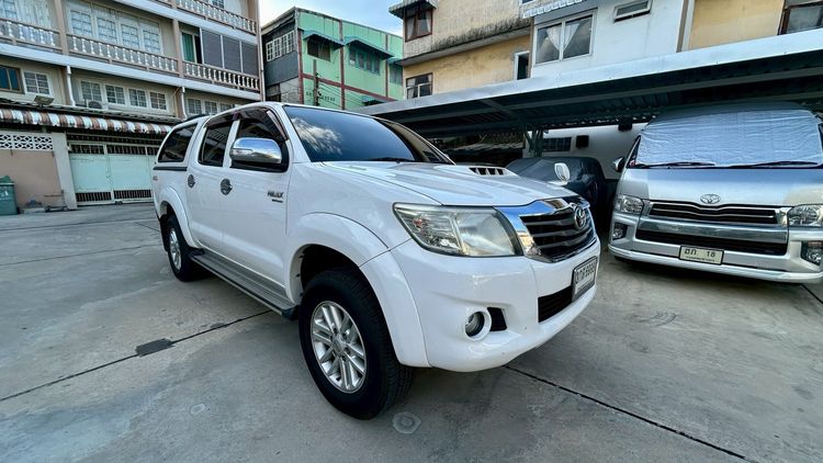 Toyota Hilux Vigo Champ 2013 Double Cab 2.5 E VNT Prerunner Pickup ดีเซล เกียร์อัตโนมัติ ขาว รูปที่ 2