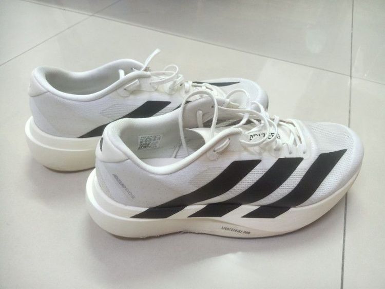 รองเท้าวิ่ง ผู้ชาย ขาว Adidas adizero evo sl