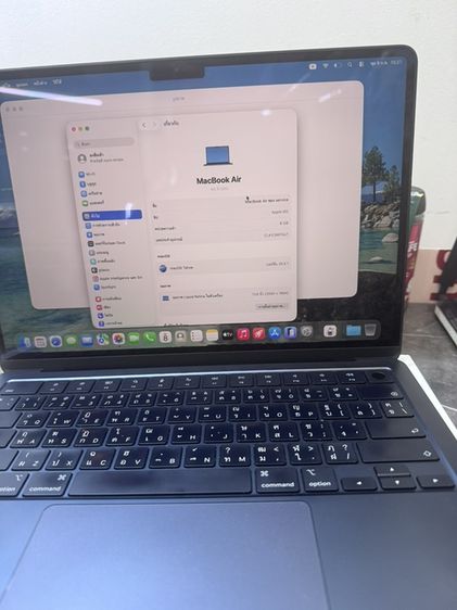 ขาย MacBook Air M2 ram8 rom 256g ครบกล่อง หมดประกัน 15-05-70 สุขภาพแบต 90 รอบชาร์จ102 ครบกล่อง นัดรับกทม ไม่มีรอย ไม่มีตำหนิ ใช้งานปกติ รูปที่ 2