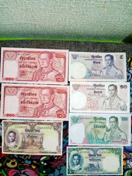 ธนาบัตร สะสมยกชุด 7ฉบับ 600บาท  คุ้มสุดแถม แบงค์ 10 ร.9 ทรงม้า 1ใบ รูปที่ 3