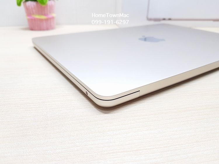 MacbookAir (Retina13-inch, 2025) M4 10-Core CPU 8-Core GPU SSD 256Gb Ram 16Gb สี Starlight ครบกล่อง ใช้น้อย แบต100 มีประกัน รูปที่ 6