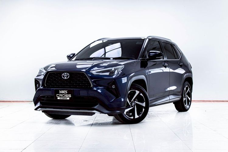 รถ Toyota Yaris Cross 1.5 HEV Premium สี น้ำเงิน