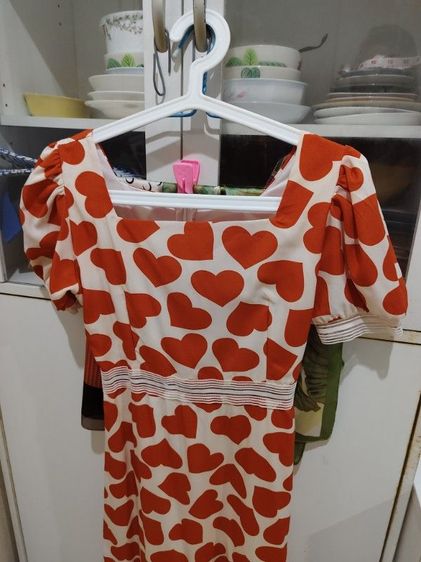 อื่นๆ ส้ม แขนสั้น ชุดเดรส สาว SIZE M