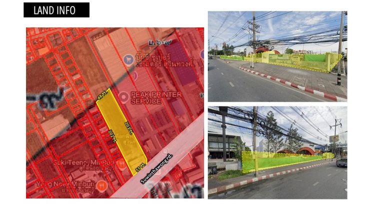 ขายที่ดิน 5 ไร่ ติดBigC สุวินทวงศ์ ผังสีแดง เหมาะสำหรับพัฒนาคอนโดอยู่อาศัย รูปที่ 2