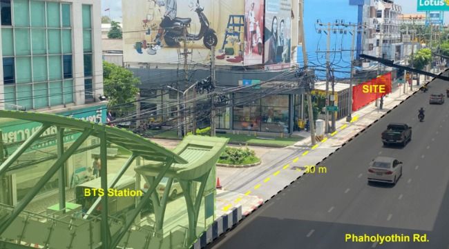 ที่ดินติดBTS สถานีพหลโยธิน 59 ขนาด 1 ไร่ ผังสีส้ม ย.6 รูปที่ 3