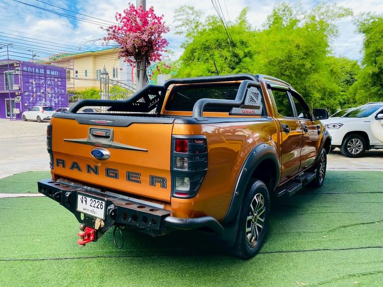Ford Ranger 2020 2.0 Bi-Turbo Hi-Rider Wildtrak Pickup ดีเซล ไม่ติดแก๊ส เกียร์อัตโนมัติ ส้ม รูปที่ 4