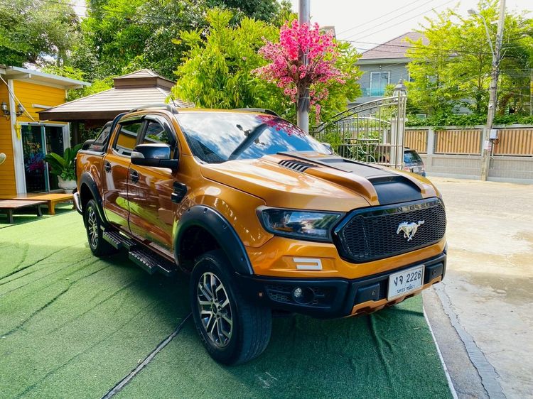 Ford Ranger 2020 2.0 Bi-Turbo Hi-Rider Wildtrak Pickup ดีเซล ไม่ติดแก๊ส เกียร์อัตโนมัติ ส้ม รูปที่ 3