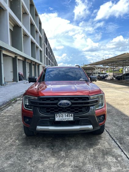 Ford Ranger 2024 2.0 Hi-Rider Wildtrak Pickup ดีเซล เกียร์อัตโนมัติ ส้ม รูปที่ 4