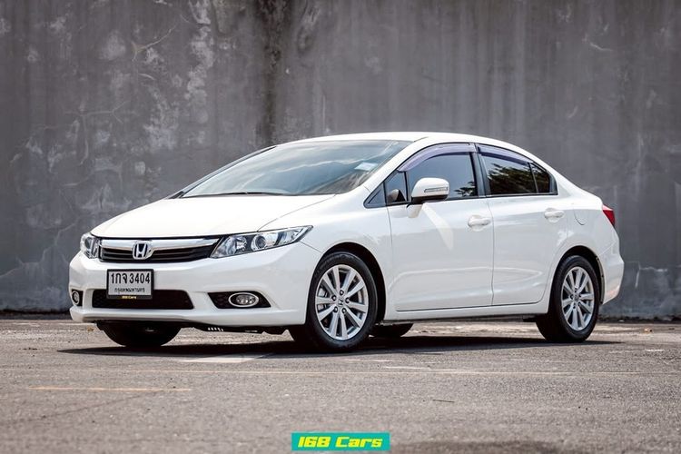Honda 2012 Sedan เบนซิน ไม่ติดแก๊ส เกียร์อัตโนมัติ ขาว