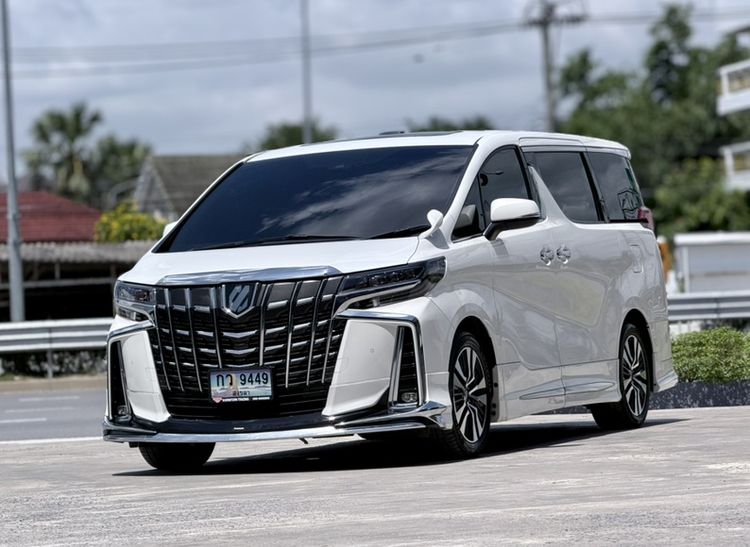 Toyota Alphard 2021 2.5 S C-Package Utility-car เบนซิน ไม่ติดแก๊ส เกียร์อัตโนมัติ ขาว