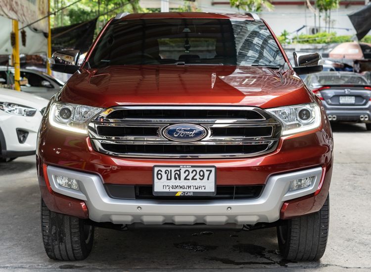 Ford Everest 2018 2.2 Titanium Plus Utility-car ดีเซล ไม่ติดแก๊ส เกียร์อัตโนมัติ แดง