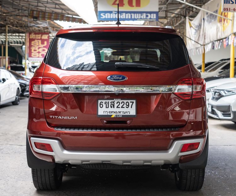 Ford Everest 2018 2.2 Titanium Plus Utility-car ดีเซล ไม่ติดแก๊ส เกียร์อัตโนมัติ แดง รูปที่ 4
