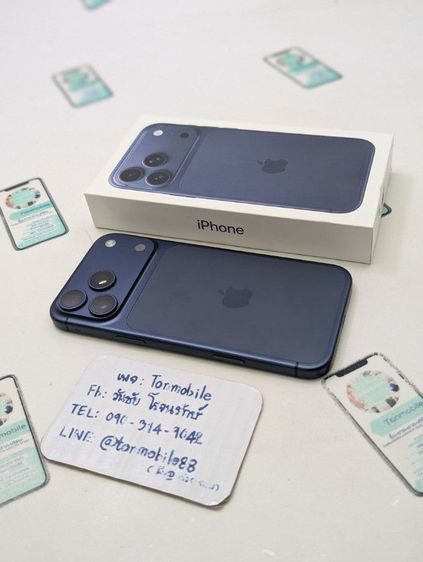iPhone 17 Pro Max 256 Blue ศูนย์ไทย สภาพสวย อุปกรณ์ครบยกกล่อง ประกันเหลือ 3 เดือน สุขภาพแบต 100 เพียง 40,590 บาท ครับ  รูปที่ 2