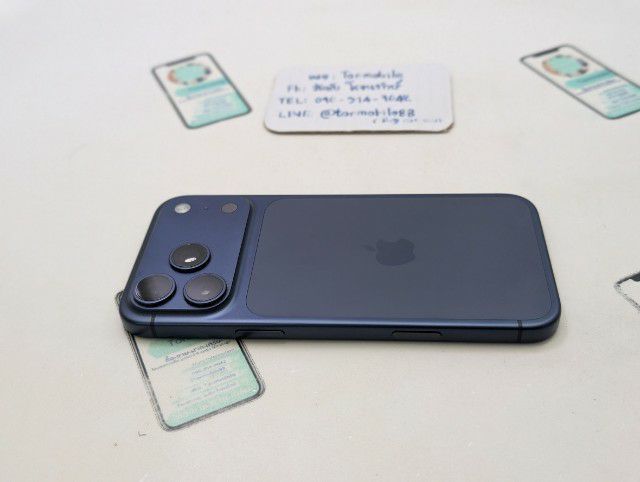 iPhone 17 Pro Max 256 Blue ศูนย์ไทย สภาพสวย อุปกรณ์ครบยกกล่อง ประกันเหลือ 3 เดือน สุขภาพแบต 100 เพียง 40,590 บาท ครับ  รูปที่ 5