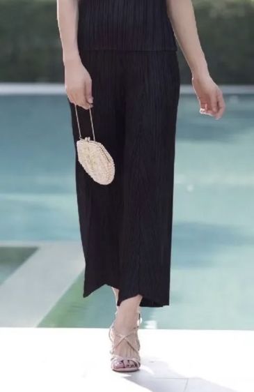 Pleats pants กางเกงพรีทสีดำ เอว25-30“พรีทเเน่นสวย รูปที่ 2