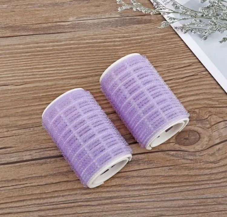 โรลม้วนผม สีม่วง มี5คู่(10อัน) รูปที่ 2