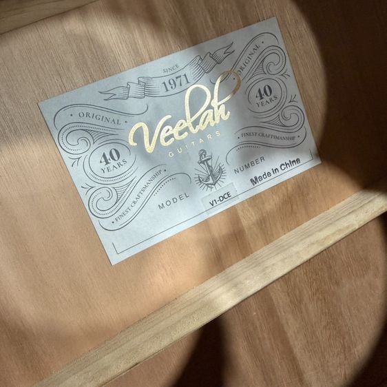 Veelah V1-DCE กีตาร์โปร่งไฟฟ้า สภาพใหม่ รูปที่ 3