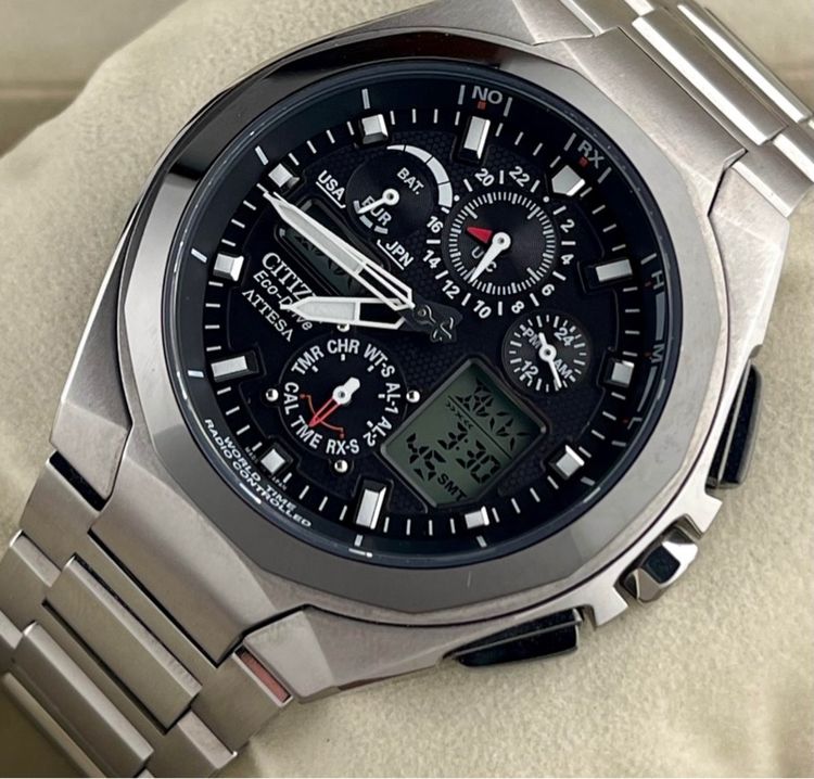 นาฬิกา Citizen Attesa World Time Solar Chronograph Eco-Drive รูปที่ 2