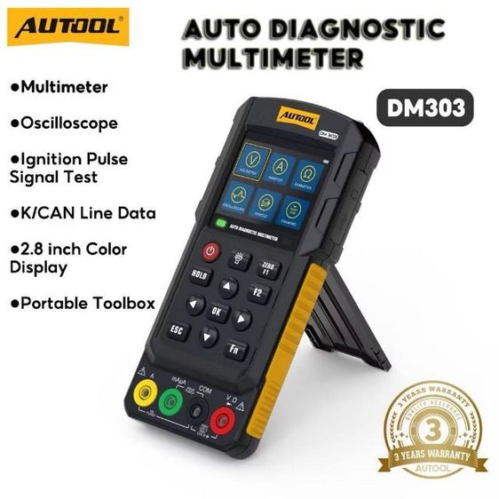 ✅Autool DM303✅ Auto Diagnostic Multimeter  ของใหม่ครับ ไม่ผ่านการใช้งาน 3000 นัดรับ-ดูสินค้าได้แถวนนทบุรีหรือใกล้เคียง โทร 📱0640129819☎️ รูปที่ 2