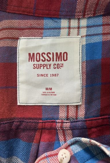 🌈 เสื้อเชิ้ตแขนยาว เสื้อลายสก๊อต แบรนด์: Mossimo แท้💯%🌈second hand🌈 รูปที่ 8
