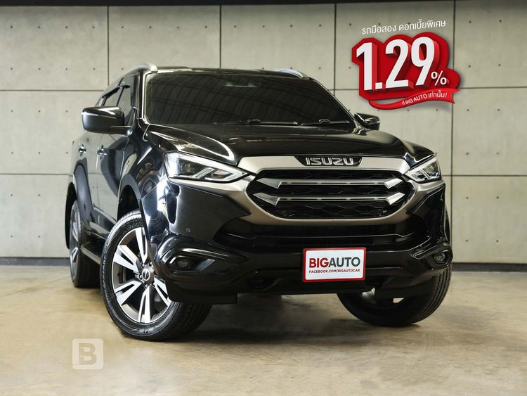 Isuzu MU-X 2022 3.0 Ultimate AT 4WD Utility-car ดีเซล ไม่ติดแก๊ส เกียร์อัตโนมัติ ดำ