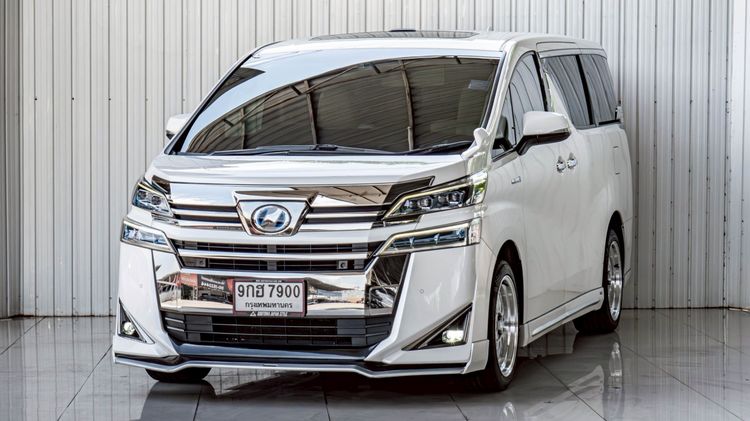 Toyota Vellfire 2020 2.5 E-Four Hybrid 4WD Van ไฮบริด ไม่ติดแก๊ส เกียร์อัตโนมัติ ขาว รูปที่ 2