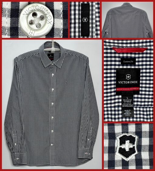 ⚠️รุ่นใหม่‼️เสื้อเชิ้ต VICTORINOX ของแท้ ลายสก๊อตสวยทันสมัย