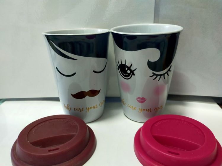 แก้วกาแฟเซรามิค ชาย หญิง รูปที่ 4