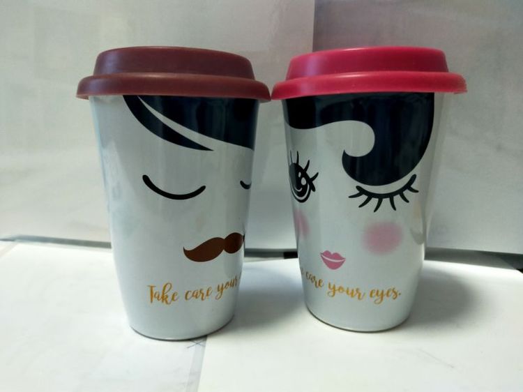 แก้วกาแฟเซรามิค ชาย หญิง รูปที่ 3