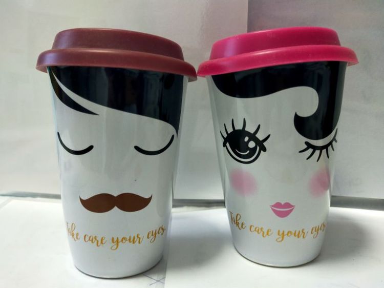 แก้วกาแฟเซรามิค ชาย หญิง รูปที่ 2