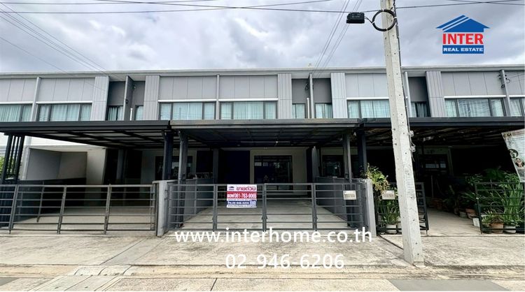 ทาวน์เฮ้าส์ 2 ชั้น 22.2 ตร.ว. หมู่บ้านพลีโน่ รามอินทรา – จตุโชติ ซอยกาญจนาภิเษก3 ถนนไทยรามัญ ถนนกาญจนาภิเษก เขตคลองสามวา กรุงเทพมหานคร