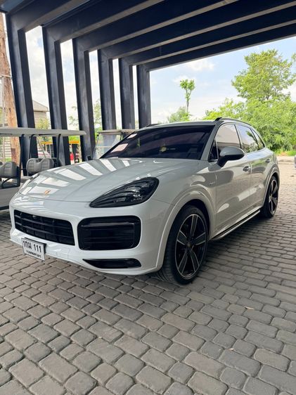 Porsche Cayenne 2021 3.0 E-Hybrid 4WD Utility-car ไฮบริด ไม่ติดแก๊ส เกียร์อัตโนมัติ ขาว รูปที่ 2
