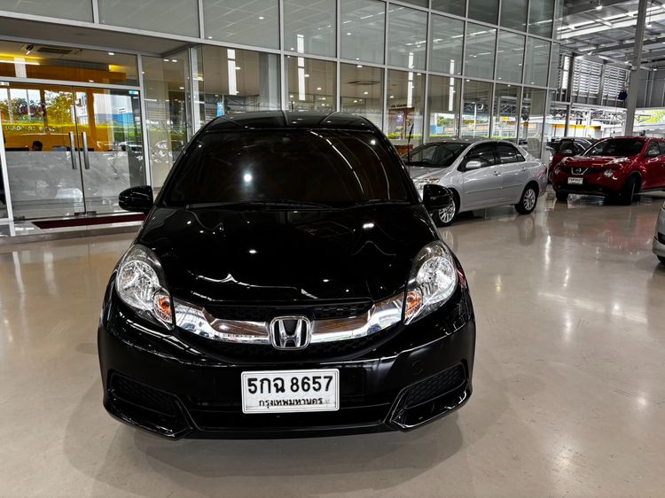Honda Mobilio 2015 1.5 V Sedan เบนซิน ไม่ติดแก๊ส เกียร์อัตโนมัติ ดำ รูปที่ 2