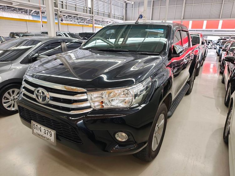 Toyota Hilux Revo 2015 2.4 E Prerunner Pickup ดีเซล ไม่ติดแก๊ส เกียร์ธรรมดา ดำ รูปที่ 2