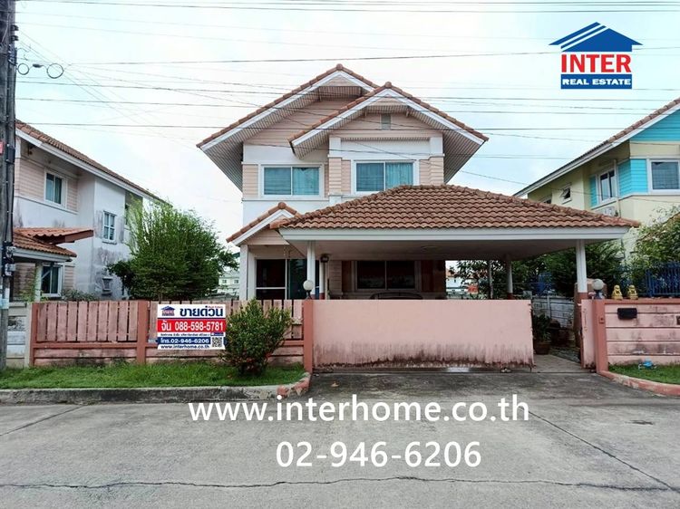 บ้านเดี่ยว 2 ชั้น 58.4 ตร.ว. หมู่บ้านเครือวัลย์พาร์ค สุวินทวงศ์-สุวรรณภูมิ ใกล้แยกหนองจอก ซอยสุวินทวงศ์64 ถนนฉลองกรุง ถนนสุวินทวงศ์