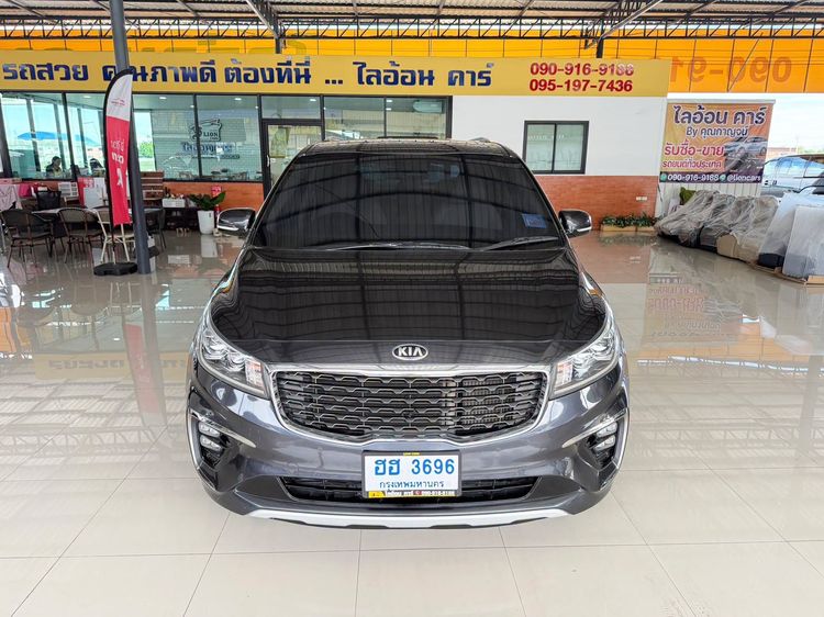 Kia Grand Carnival 2019 2.2 SXL Utility-car ดีเซล ไม่ติดแก๊ส เกียร์อัตโนมัติ เทา รูปที่ 2