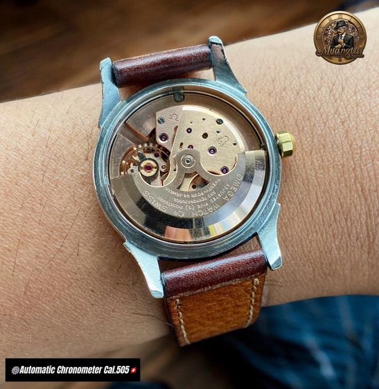 Omega Constellation Arrow Head Original Pie-Pan Cross Hair Dial Automatic Chronometer Cal.505 Swiss 14k Goldcap รูปที่ 10